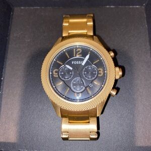 Fossil Gold and Black Men's Watch